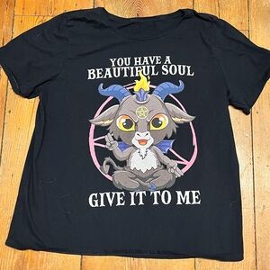 Black Graphic Short Sleeve Tee